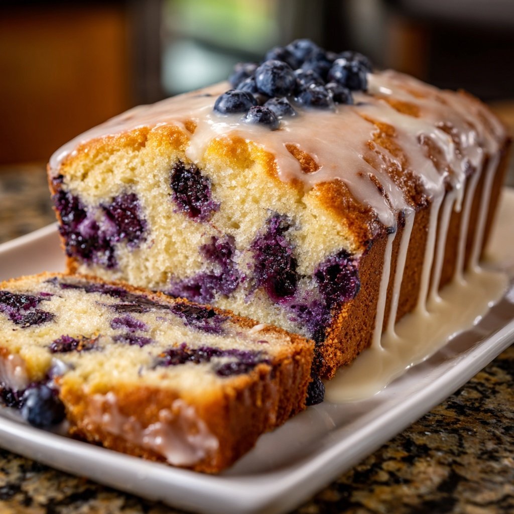Baking & Desserts Lemon Blueberry Loaf Cake