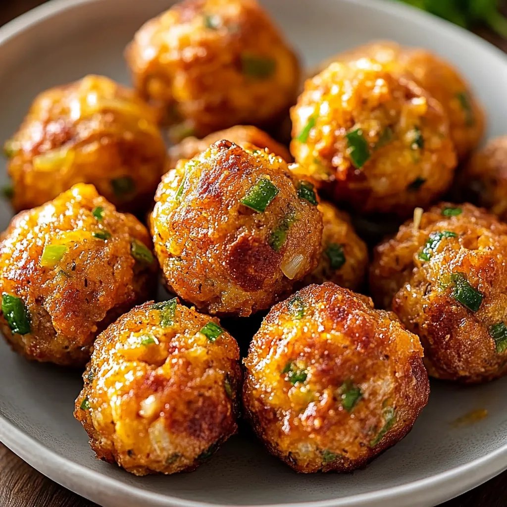 Spicy Jalapeño Popper Sausage Balls