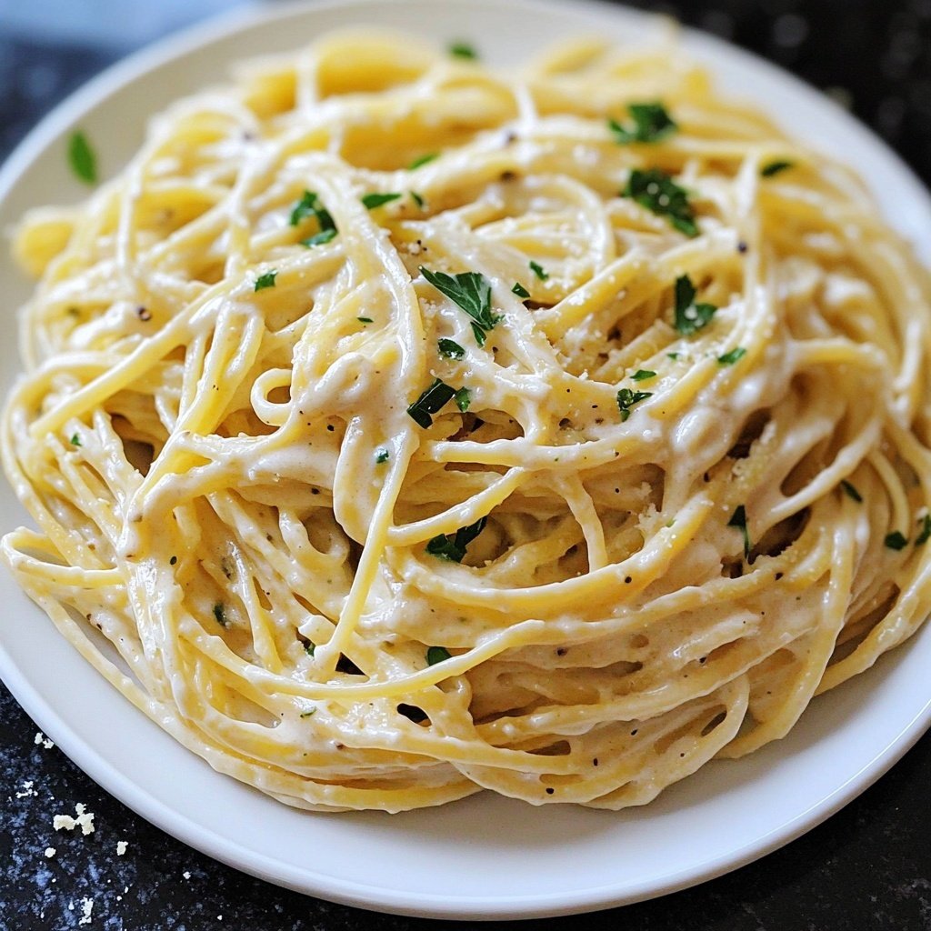 Easy Creamy Garlic Pasta