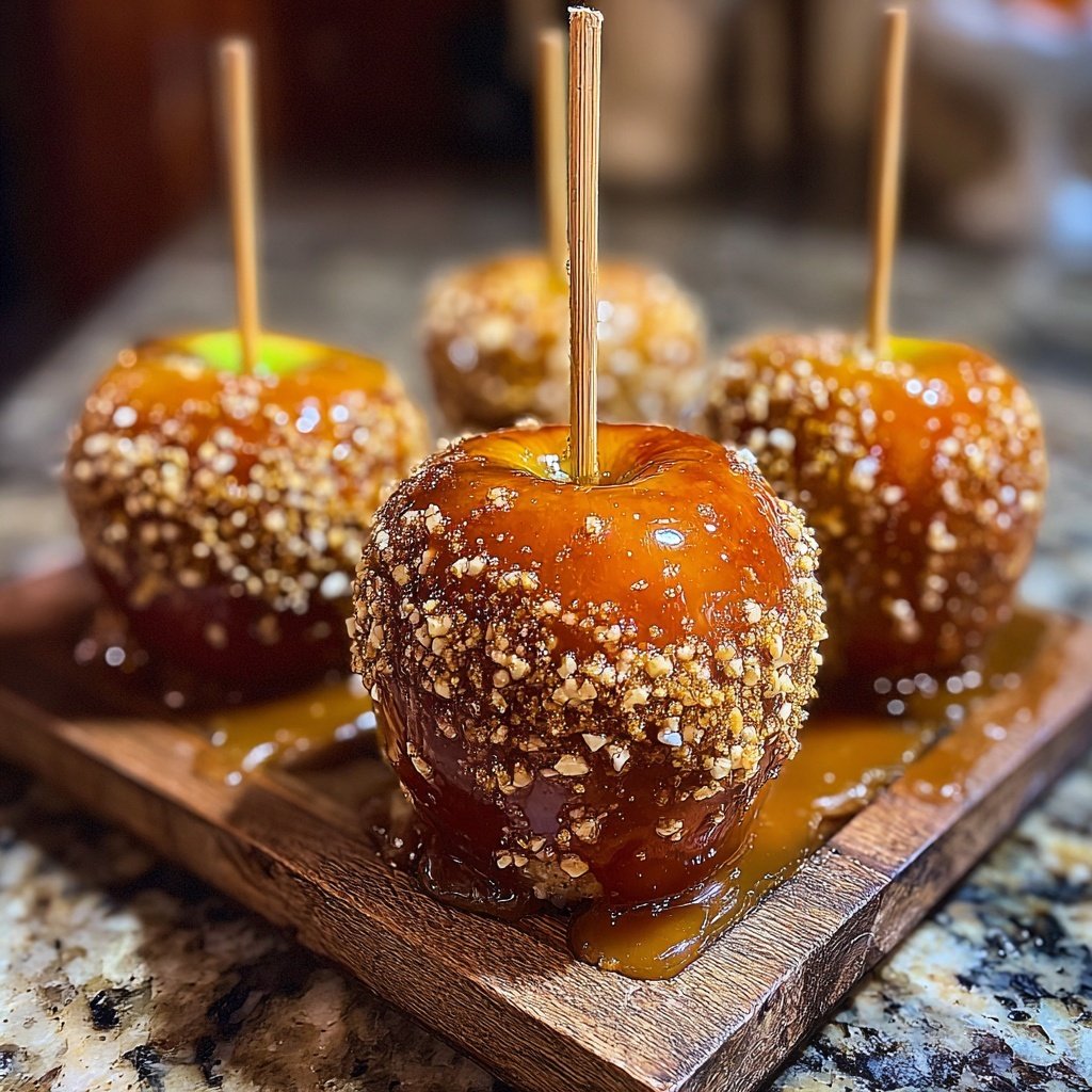 Glossy Cinnamon Candy Apples
