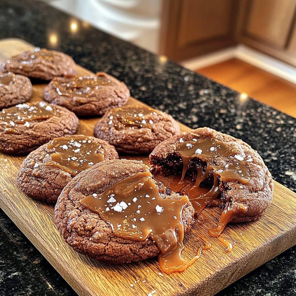 Salted Caramel Chocolate Cookies