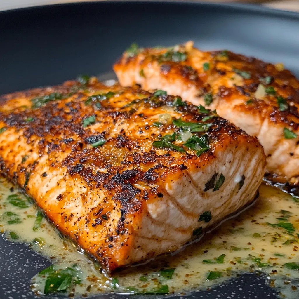 Blackened Cajun Stuffed Salmon