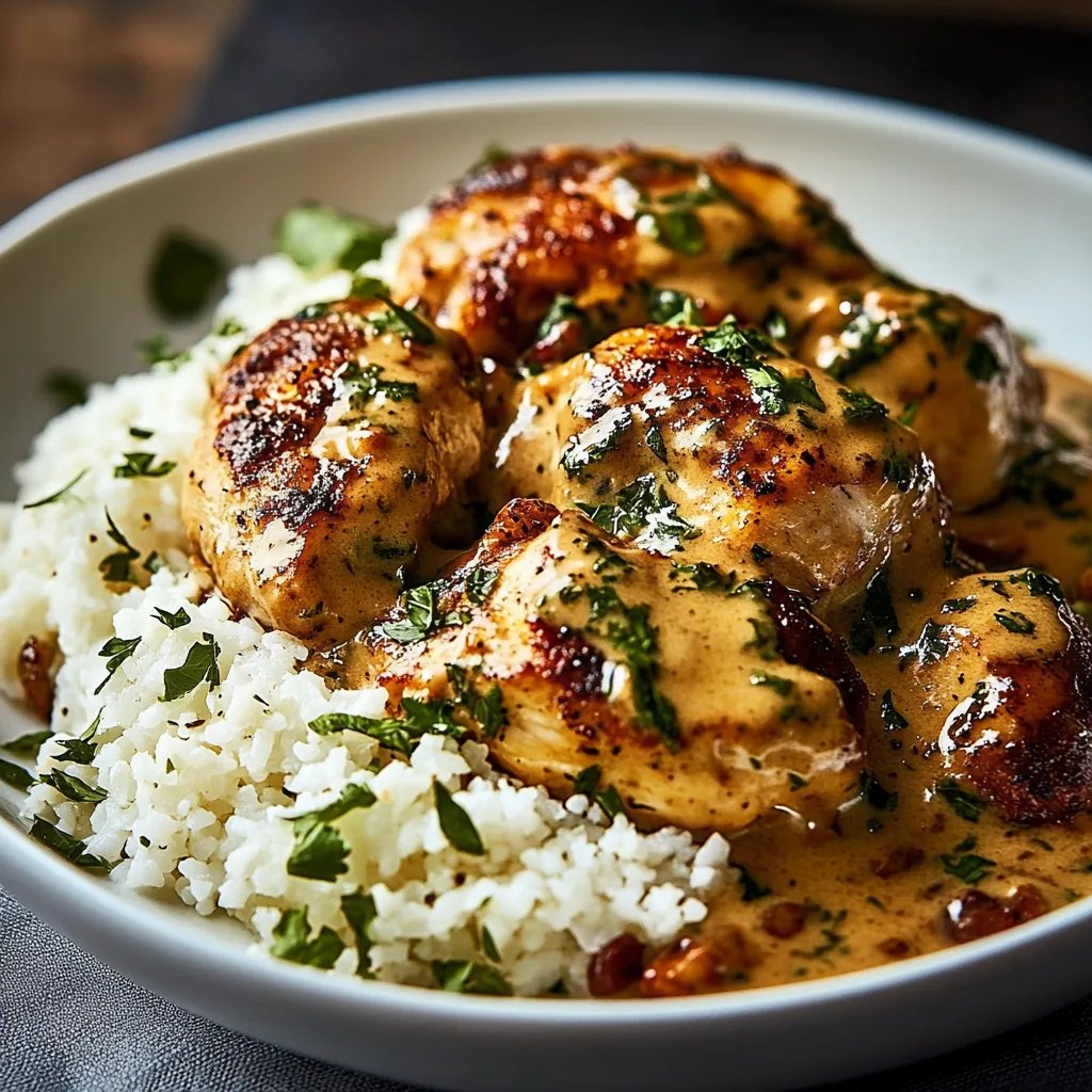 Best Smothered Chicken and Rice