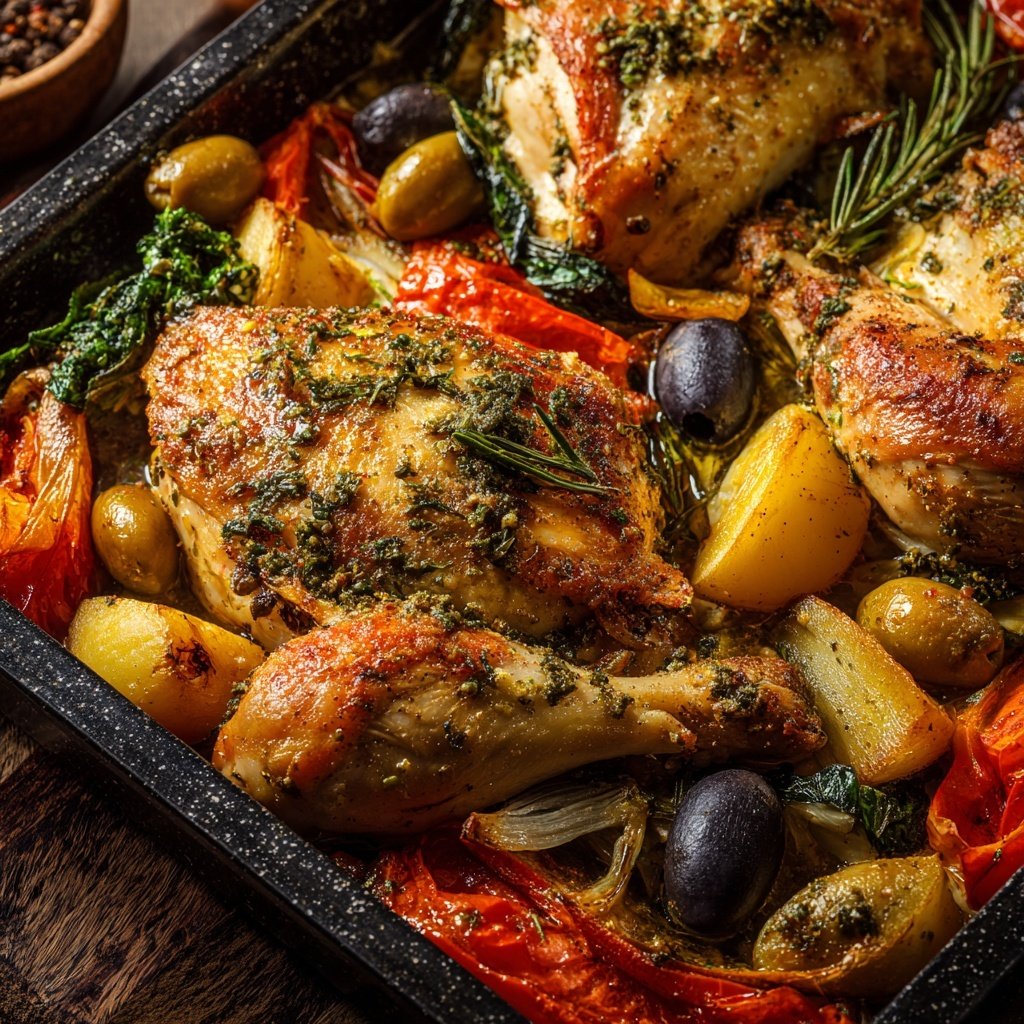 Mediterranean Chicken Sheet Pan