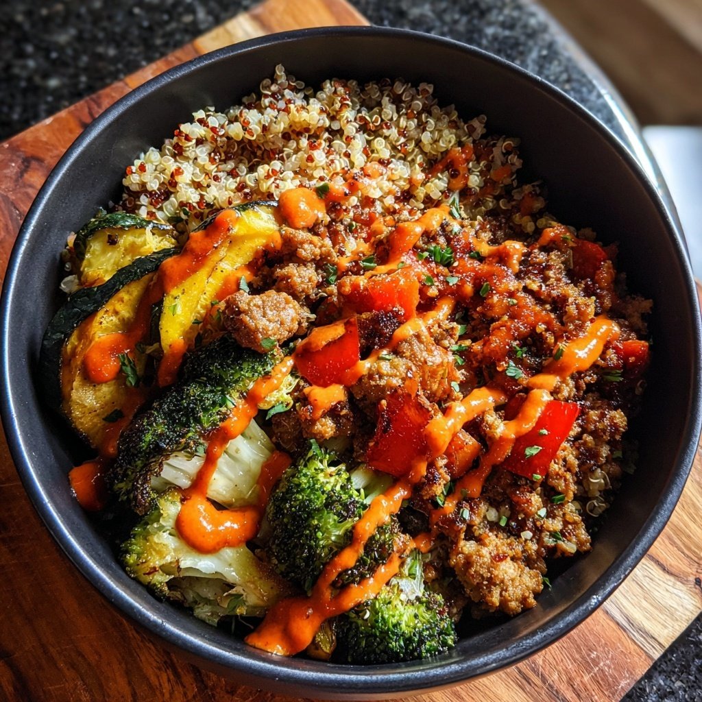 High Protein Turkey Dinner Bowl
