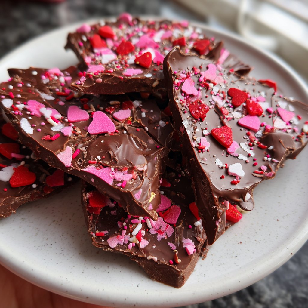 Valentines Treats Chocolate Bark