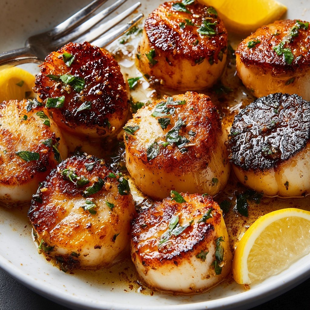 Perfect Pan Seared Scallops