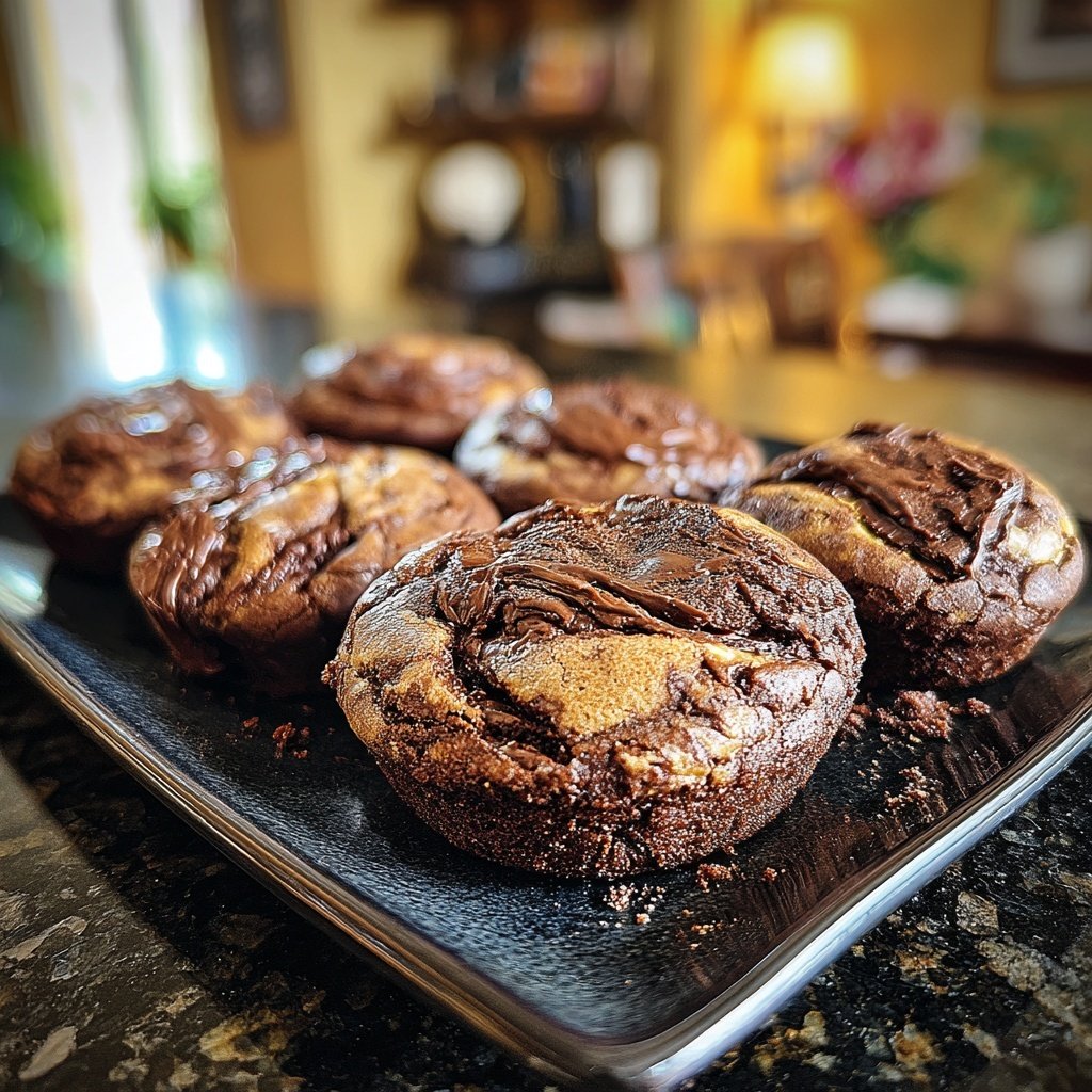 Brownie Mix Fudge Swirl Cookies