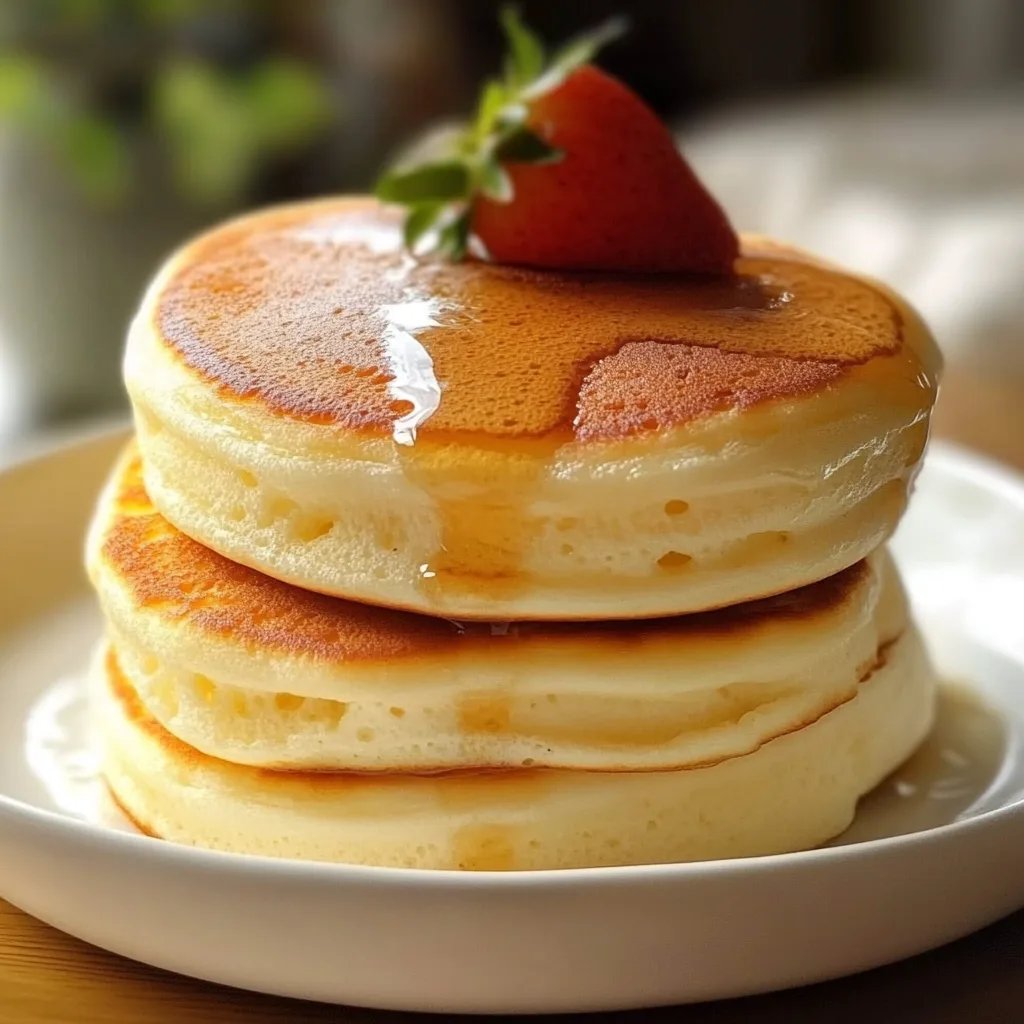 Fluffy Japanese Soufflé Pancakes