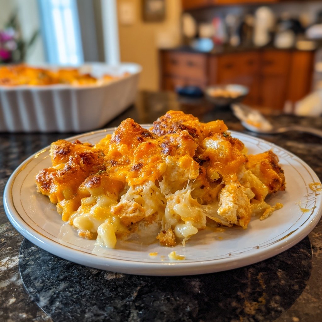 Cheesy Chicken And Rice Bake