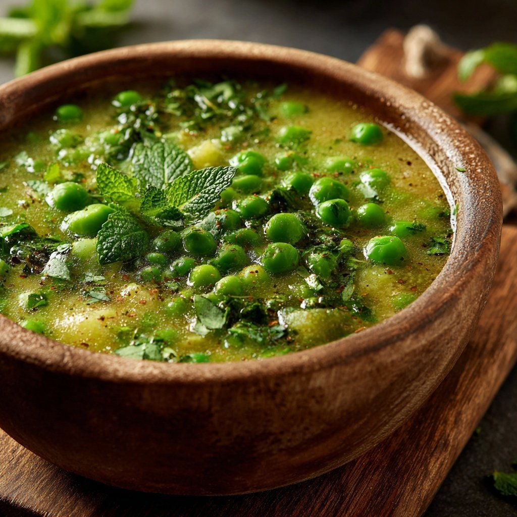 Spring Soup With Peas And Herbs